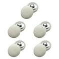thumbnail image 3 of QccHieUs 10 Pieces Fabric Cloth Covered Buttons Shank Buttons Round DIY Supplies 20mm for White, 3 of 9