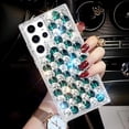 thumbnail image 6 of Compatible with Galaxy S23 Ultra Bling Diamond Case for Women Girls Girly Glitter Shiny 3D Crystal Rhinestone Case Fashion Luxury Double Color Sparkly Gemstone Soft TPU Cover, 6 of 12