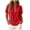 Red, variant on QGJZVUNL Women'S Short Sleeve Zip Up Tennis Top Casual Summer Business Tops Activewear Athletic Clothing Size 3XL