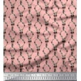 thumbnail image 1 of Soimoi Pink Rayon Fabric Damask Floral Fabric Prints By Yard 42 Inch Wide, 1 of 3