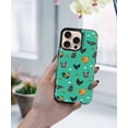 thumbnail image 7 of WIRESTER Case with Card Holder, RFID Blocking Wallet Case Durable PU Leather Kickstand Slim Heavy Duty Shockproof Protective Case for Apple iPhone 16 Pro 6.3" 2024, Chicken Pattern, 7 of 7