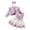 Purple, variant on Infant Girls Party Floral Tank Dress with Bolero Shrugs Set Butterfly Embroidered Lace Tulle Dress Two Piece Set Cute Long Sleeve Cropped Jacket Dress Set Infant Girls Clothes
