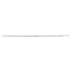 14K White Gold Semi Solid Miami Cuban Chain with Lobster Clasp