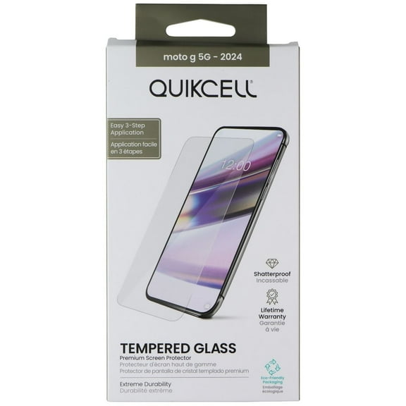 Quikcell Tempered Glass Screen Protector for Motorola Moto G 5G - 2024