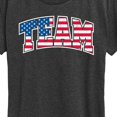 thumbnail image 3 of Instant Message - American Flag Team - Sports- Women's Short Sleeve Graphic T-Shirt, 3 of 6