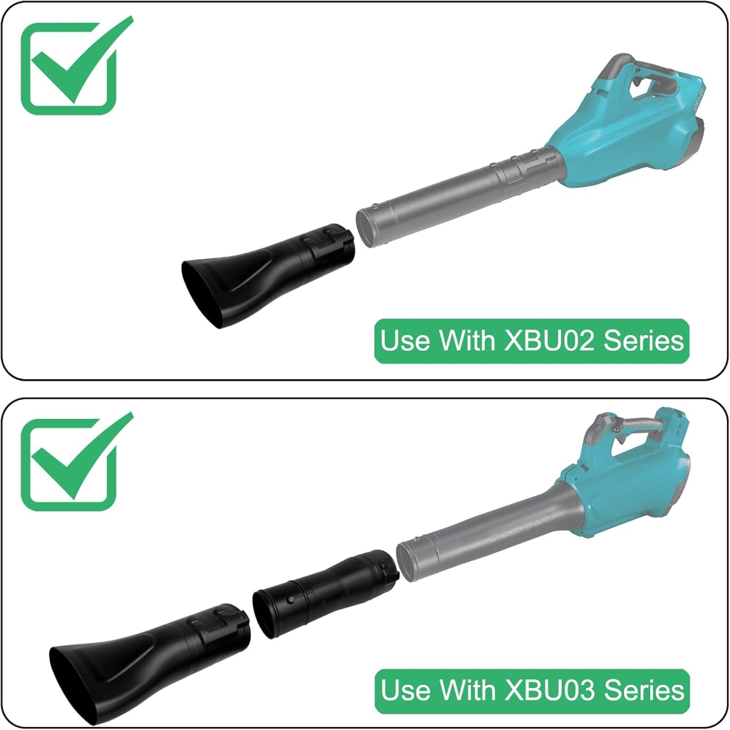 MOMOJIA 191B21-6 191L13-5 Adapter Pipe 197889-6 Flat End Nozzle for XBU02Z 36V XBU03-18V Brushless Cordless Leaf Blower