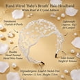 thumbnail image 2 of Miallo Handmade White Crystal Beaded Headband for Wedding, Boho Bridal Hair Accessories, Sparkly Rhinestone Tiara for Bridesmaids, 2 of 6