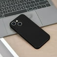 thumbnail image 3 of Case Compatible with iPhone 13 6.1 Inches, Straight Edge Fine Hole Soft Liquid Silica Gel  Grade Shockproof Fingerprint Protection(Black), 3 of 14