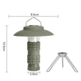 thumbnail image 3 of Luz de camping con carga USB de 2600 mAh a prueba de agua 200LM con pantalla (verde militar) Likrtyny Para Estrenar, 3 of 3