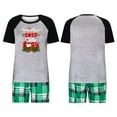 thumbnail image 4 of Awdenio Women Christmas Pajamas for Family Xmas Matching Sets Short Sleeve Shirts and Plaid shorts Santa Christmas Tree Sleepwear Two-piece Sets, 4 of 6