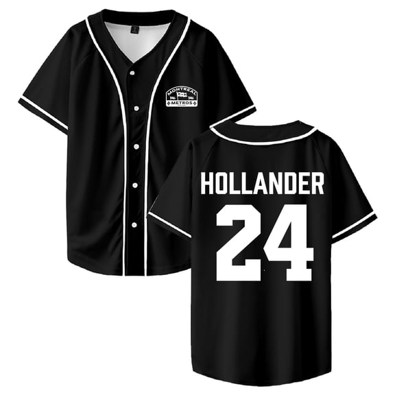 Heated Rivalry Shane Hollander Baseball Jersey Short Sleeve Button-up Shirts Women Men Streetwear Tops