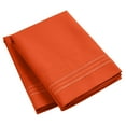 thumbnail image 2 of Mellanni Luxury Microfiber Pillowcases with Envelope Closure, King, Poppy Orange, 2 Count, 2 of 7
