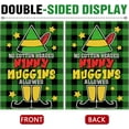 thumbnail image 3 of Green Christmas Elf Decorative Garden Flag, Xmas No Cotton Headed Ninny Muggins Allowed Yard Home Decoration, Winter Holiday Plaid Farmhouse Small Outside Outdoor Decor Double Sided 12 x 18, 3 of 6