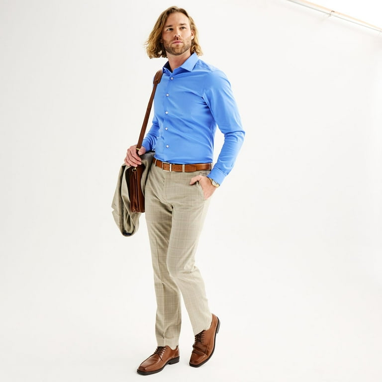 Men's Apt. 9 Slim Fit Wrinkle Free Dress Shirt Color: Black Luxe Size:  2X-34/35 - Walmart.com