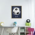thumbnail image 2 of Stupell Industries Game On Soccer Goal Gold Framed Floater Canvas Wall Art, design by Christine Simpson Art, 2 of 9