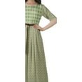 thumbnail image 6 of Moomaya Scoop Neck Midi Dress Pleated Dress For Women Flare Swing A-Line Dresses, 6 of 6