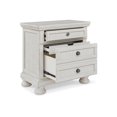 thumbnail image 3 of Signature Design by Ashley Robbinsdale 2 Drawer Nightstand, Antique White, 3 of 9