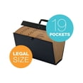 thumbnail image 2 of Pendaflex 19-Pocket File Express Case Legal - 8 1/2" x 14" Sheet Size - 19 Pocket(s) - Fiberboard - Black, Blue, Green, Burgundy - 1.80 lb - Recycled - 1 Each, 2 of 6