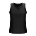 thumbnail image 7 of Levmjia Womens Tank Tops Sleeveless V Neck Casual Blouse Soft Polyester Summer T Shirt Solid Color Fashion Tee for Daily Wear Plus Size, 7 of 7
