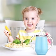 Stainless Steel Sippy Cup With Handles & Silicone Lids 10 Oz Double Wall Vacuum Insulated Sippy Cup Mug Tumbler Toddler Cups For Boys And Girls Non Spill Sipp