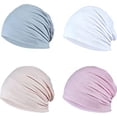 thumbnail image 1 of Nvzi Gorros de algodón finos de verano, suaves y elásticos, para dormir estilo hip hop para hombres, 1 of 4