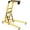 Yellow shelf + black mat, variant on GOCAPTAIN Topside Automotive Engine Creeper, Adjustable Height 48"-66", 400 lbs Capacity, Collapsible Over-Engine Mechanic Creeper with Cushion, Tool Bag and 6 Swivel Casters, Green