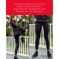 thumbnail image 5 of Wellfit Women's Neon Stitching High-Waist Performance Shaping Leggings, S, Black, 5 of 9