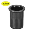 thumbnail image 1 of Uxcell Écrous Rivets en Acier au Carbone Plaque de Fixation Noir M12 20 Pcs, 1 of 7