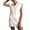 Beige, variant on PUWEI Women's Sleeveless Dress V Neck Sweatshirt Tunic Tops Half-Zip Pullover Mini Dress with Pockets