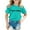 Mint Green, variant on Little Kid Children Fashion Casual Print Round Neck Loose Short Sleeve T Shirt Top Girls Top Size 5 Toddler Girl Shirt 4t en Girls Tops with Thumb Holes Traditional Tops for 6-7 Years Green