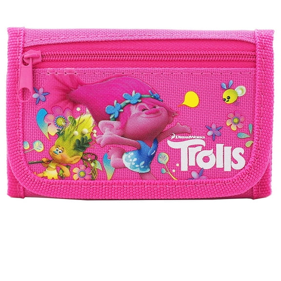 Trolls Dreamworks Pink Trifold Wallet