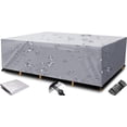 thumbnail image 1 of Fundas para muebles de jardín, 600D Oxford Funda para muebles de jardín Cubierta protectora impermeable Lona anti-UV para mesas de jardín Muebles de patio, con cordones 255x255x80cm Xemadio XDHY-17-79, 1 of 8