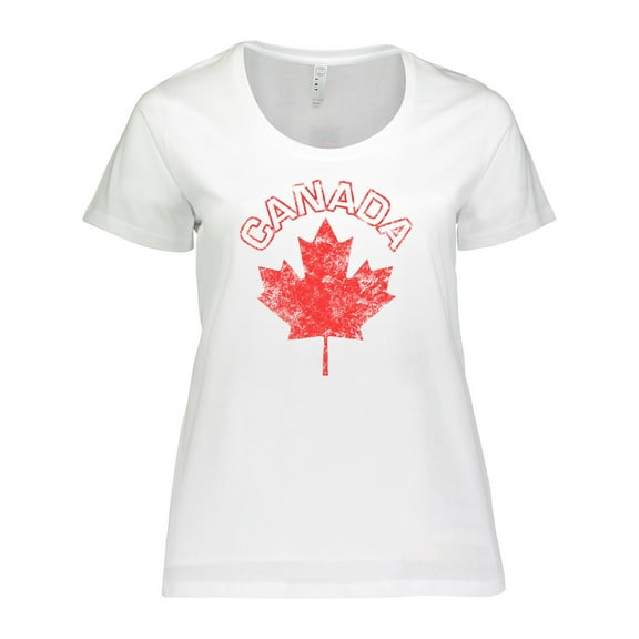 Inktastic Canada Maple Leaf Women's Plus Size T-Shirt