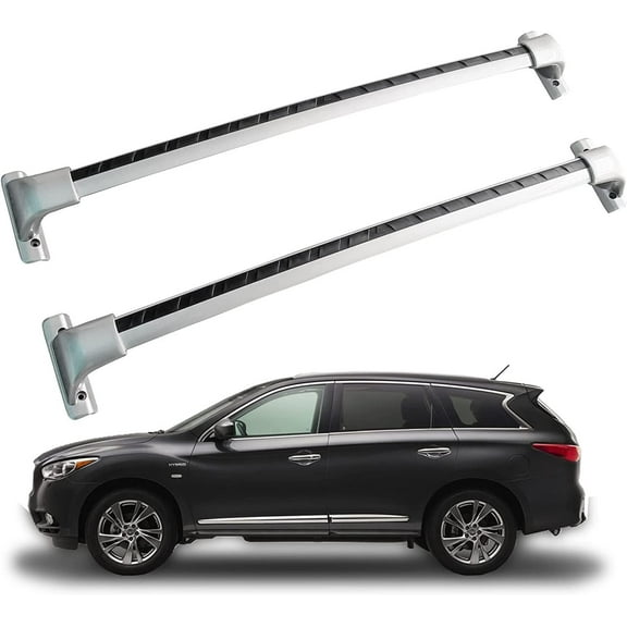 Roof Rack For 2022 2023 2024 2025 Infiniti QX60 Cross Bar Cargo Silver Aluminum