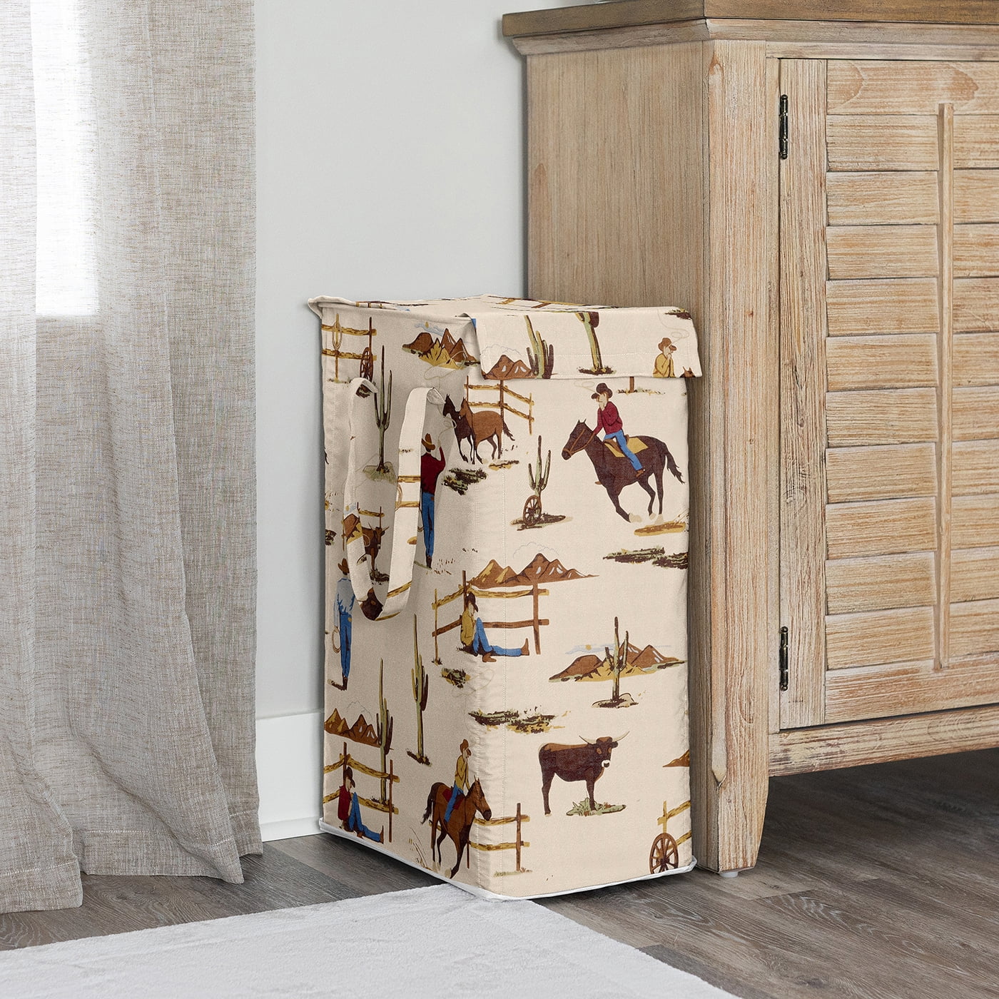 Wild West Cowboy Foldable Laundry Hamper with Handles Boy by Sweet Jojo Designs