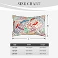 thumbnail image 6 of Haiem Pillowcase for Hair and Skin Queen - Passport Stamp Printed Soft Pillowcase with Envelope Closure-20"x30", 6 of 9