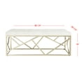 thumbnail image 4 of Safavieh Farah Modern Glam Rectangular Tufted Bench, 4 of 8
