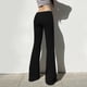thumbnail image 3 of MKLEKYY Leggings de mujer de vestir, pantalones de yoga de punto de color sólido casuales de moda para mujer, pantalones de chándal ajustados de tiro bajo cómodos, 3 of 4