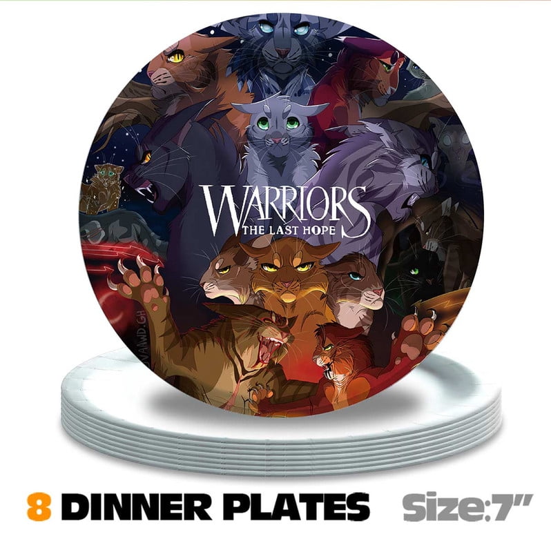 Warriors Cats Party Supplies Decor Decorations Plates Background Cake Topper Fans Banner Backdrop