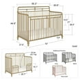 thumbnail image 3 of Colline Monarch Hawken Métal 3 en 1 Lit de bébé transformable, Noir, 3 of 9
