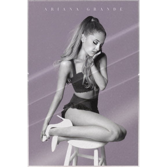 Ariana Grande - Music Personality Poster (Posing on Stool) (Size: 24" x 36") (Laminated Poster)