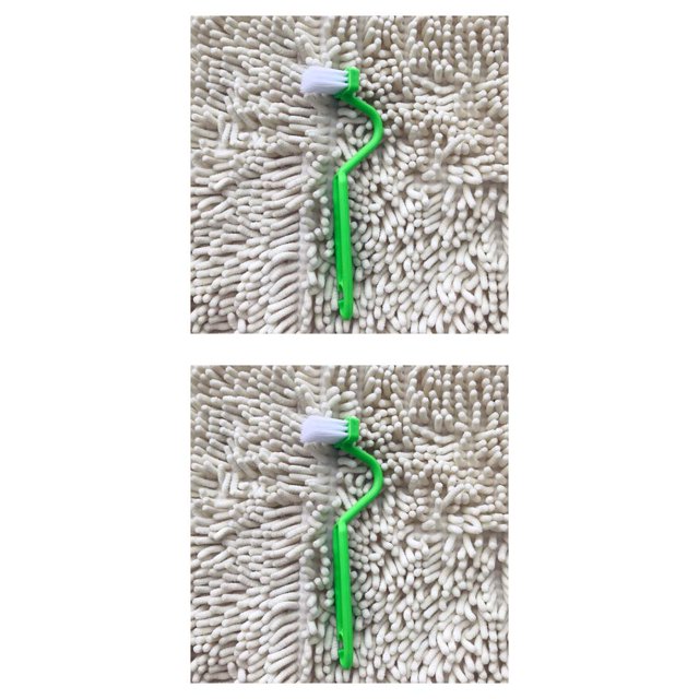 Billuyoard Color aleatorio Inodoro Aire acondicionado Nevera Estufa Cepillo en forma de S Herramienta de limpieza colgante portátil Accesorio de 2piezas