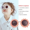 thumbnail image 4 of Lunettes pour Enfants Plage Décoratives Rondes Plage Garçons Filles Enfants Lunettes Fleur Intelligentes Lunettes de Soleil Filles Vêtements Protection des Yeux Mode Décontracté Rose, 4 of 6