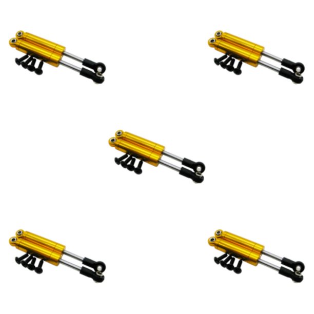 Ounissouiy Amortiguador de choque trasero de aluminio LC 114 confiable y fácil de instalar Operación estable y fácil de amarillear Type2 NO2