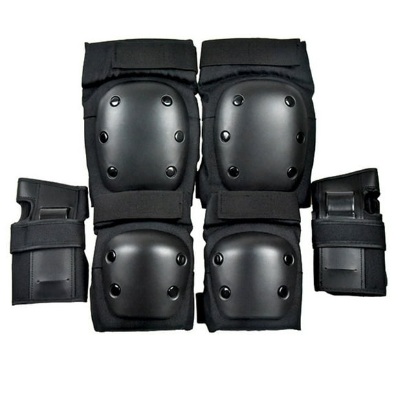 Yoetaun Kids/Youth Knee Pad Elbow Guards Protective Gear Set for Roller Skates Cycling Bike Skateboard Cycling Black