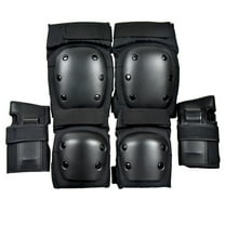 Yoetaun Kids/Youth Knee Pad Elbow Guards Protective Gear Set for Roller Skates Cycling Bike Skateboard Cycling Black