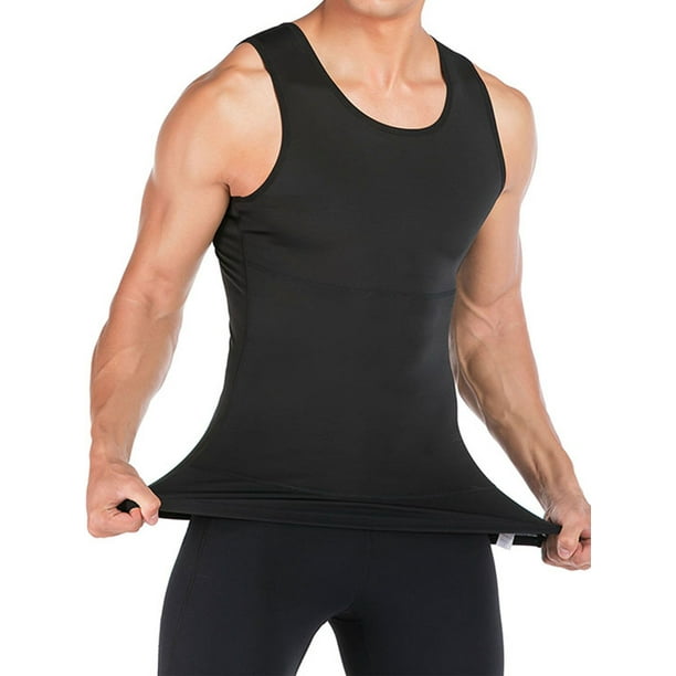 LELINTA Mens Compression Shirt Slimming Body Shaper Workout Tank