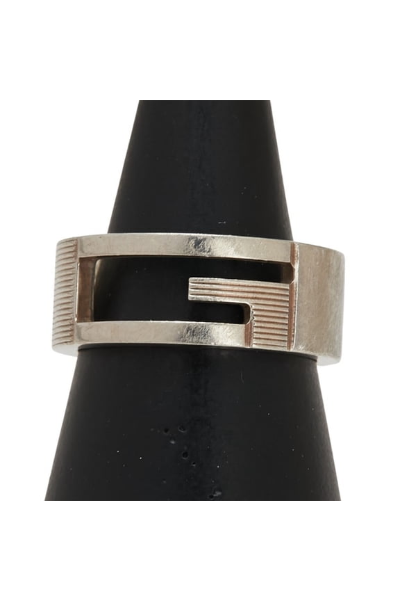 Pre-Owned Gucci Branded G Ring #14 SV925 Silver Men's GUCCI (Good)