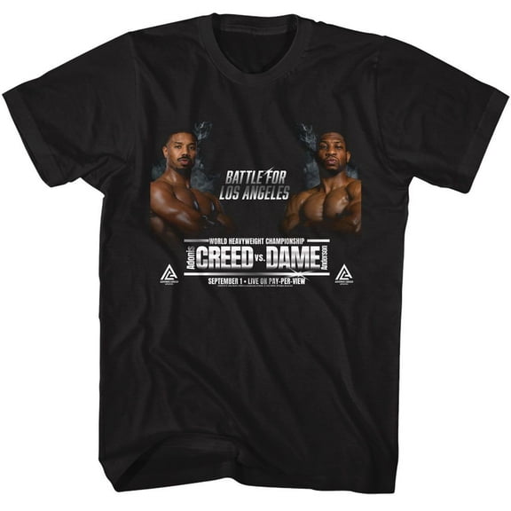 Rocky Creed V Dame Black Adult S/S Tshirt S