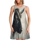 thumbnail image 1 of Easygdp Mystical Bull in Fog para Vestido Transpirable de Mujer, Vestido Suelto de Manga Corta con Pliegues y Bolsillos para el Verano, 1 of 1